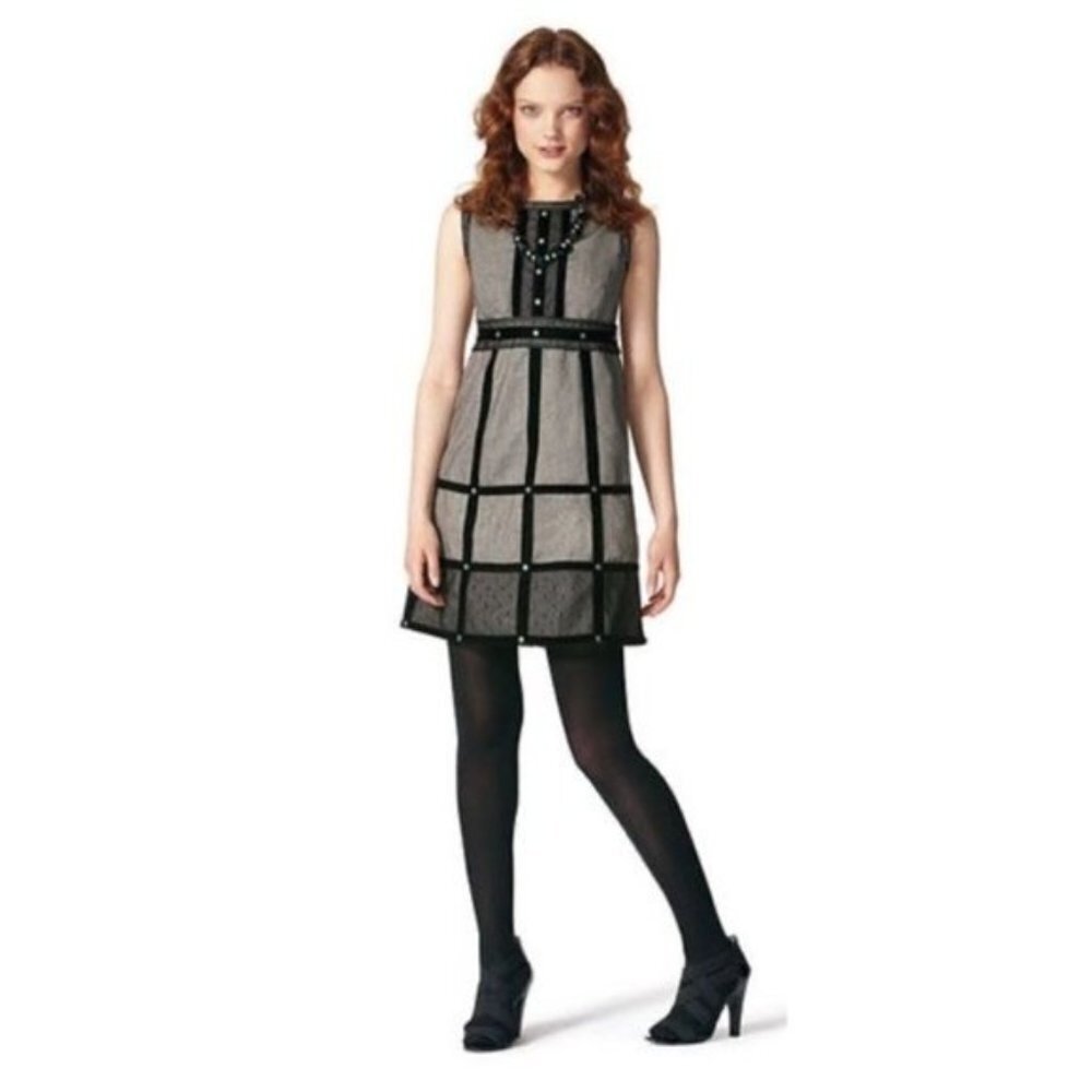 NWOT. Anna Sui x Target 7 Tweed and Velvet Junior Dress .